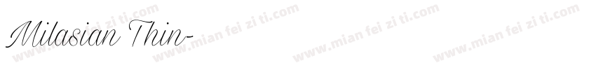 Milasian Thin字体转换